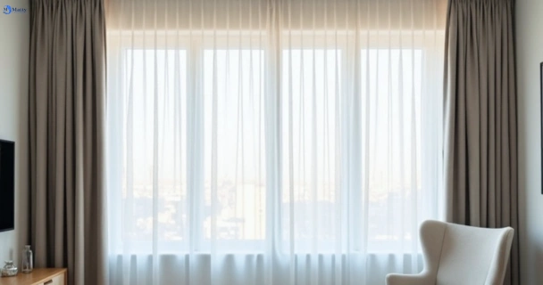 Freshly steam cleaned curtains in tennyson QLD